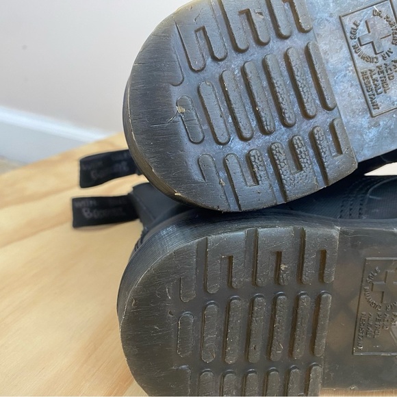 Dr. Martens 1460 Broder Lace Up Combat Boot Mono Black - Picture 7 of 10